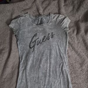 Guess Charcoal Women's Short Sleeve Tee, Woman Size Small